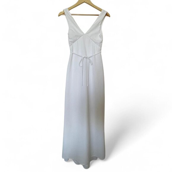 NWOT Beginning Boutique White Linen Maxi Dress - 100% Natural Fibers - Size 2 - Picture 6 of 6